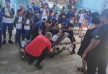 SAMU realiza simulado com alunos em Japeri
