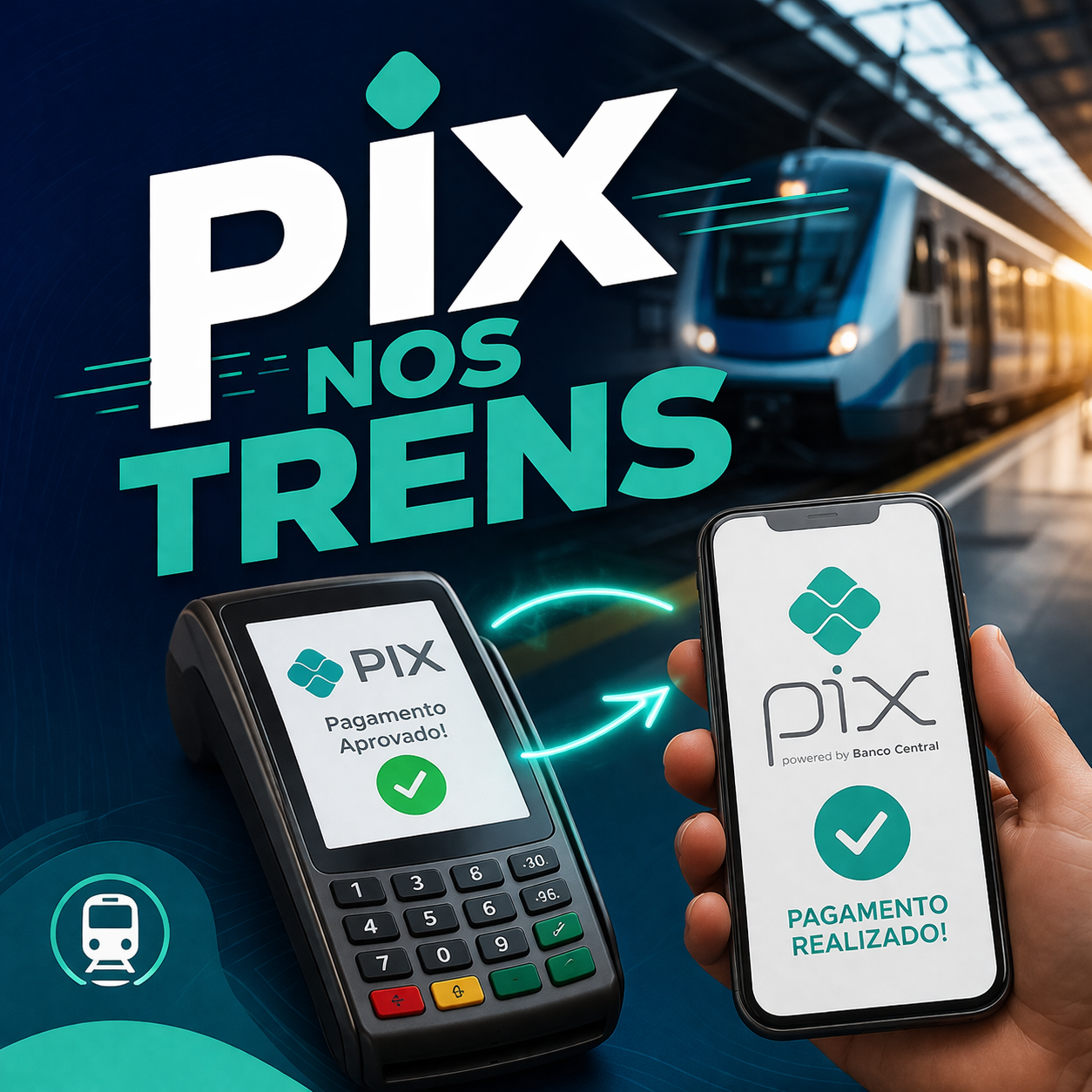 PIX chega aos trens e amplia formas de pagamento no Rio e na Baixada